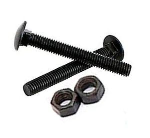 Perno Coche 3/8 x 3 1/2'' pavonado con tuerca 2 unidades Imporper