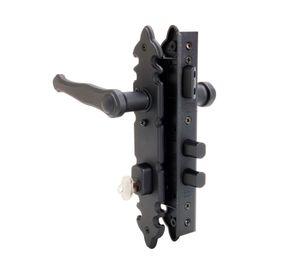 Cerradura embutida manilla acceso negro colonial 1080-935 Scanavini