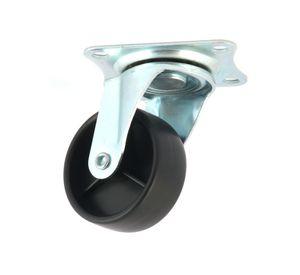 Rueda metálica 50 mm con placa zincado Gvm