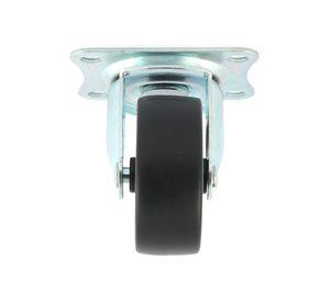 Rueda metálica 50 mm con placa zincado Gvm