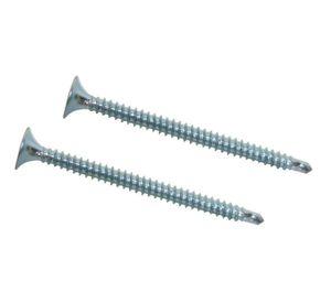 Tornillo Volcanita N°6 x 2’’ punta broca zincado 100 unidades Imporper