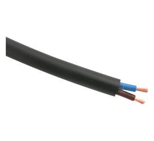 Rollo cordon h05vv-f 2x1 negro10mts Electromex