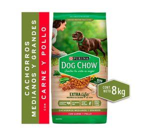 Alimento seco perro cachorros medianos/grandes 8 kg
