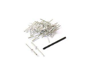 Remache tipo Pop 4 x 18 mm + Broca 500 unidades Imporper