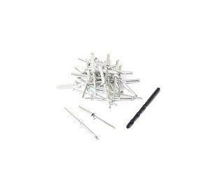 Remache tipo Pop 4 x 20 mm + Broca 500 unidades Imporper