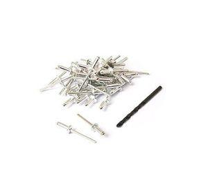 Remache tipo Pop 4,8 x 25 mm + Broca 250 unidades Imporper