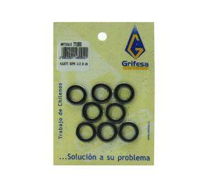 Ajuste goma 1/2 pulgada 8 unidades Grifesa