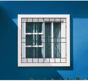 Protección Ventana Barra Acero Negro 100x100 cm