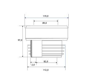 Manguito flexible concentrico para wc Hoffens