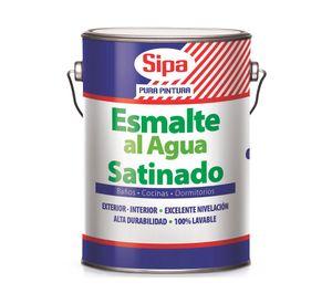 Esmalte al agua 1 galón blanco satín Sipa