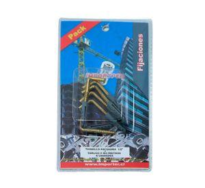 Tornillo escuadra 1/2'' con tarugo 6 mm blister 6 unidades Imporper