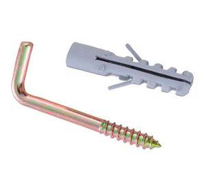 Tornillo escuadra + tarugo nylon 8 bt 4 Imporper
