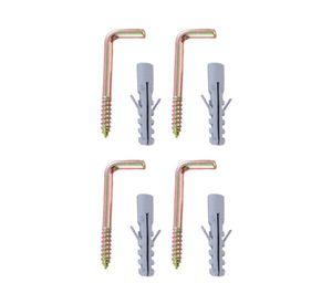 Tornillo escuadra + tarugo nylon 8 bt 4 Imporper