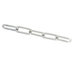 Cadena eslabón corto 24x42mm acero 1metro Imporper