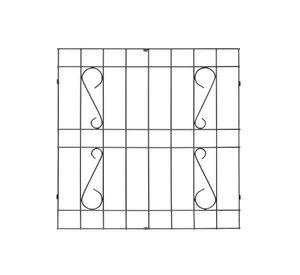 Protección Ventana Barra Acero Negro 100x120 cm
