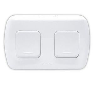 Interruptor 2 puntos tekna 10a 250v blanco Kalop