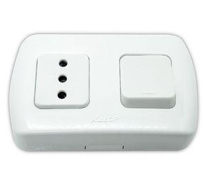 Interruptor 9/12 enchufe tekna 10a 250v Kalop