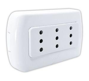 Enchufe triple tekna 10a 250v Kalop