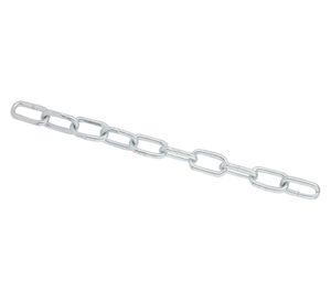 Cadena eslabón 4mm cromo 1metro Imporper