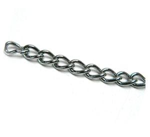 Cadena 1 metro eslabón torcido 3.0 mm cromado Imporper