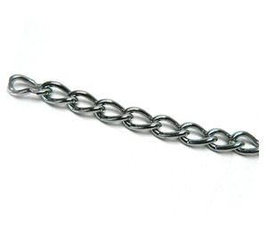Cadena 1 metro eslabón torcido 2.5 mm cromado Imporper