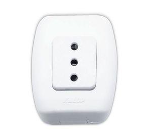 Toma corriente simple 10 a tekna blanco Kalop
