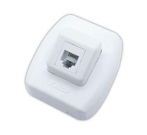 Enchufe telefono rj 11 tekna blanco Kalop