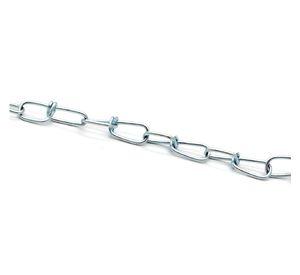 Cadena eslabón doble 1 metro 4.5 mm galvanizado Imporper