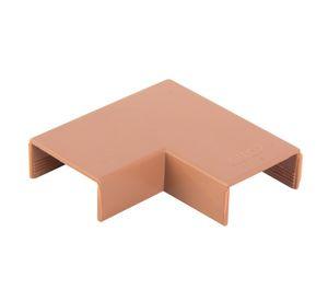 Curva 20 x 10 mm plana color madera Kalop