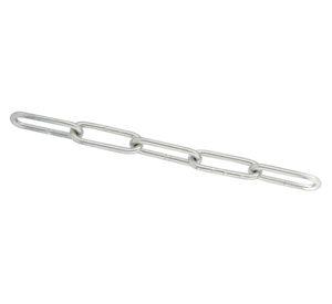 Cadena eslabón 3mm cromado 1metro Imporper