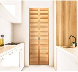 Puerta Clóset Hoja Celosía 40x200 cm Pino Radiata Temsa
