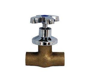 Llave de paso cromada Italbrass