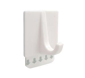 Gancho adhesivo 3,5 x 4 cm blanco Cotidiana