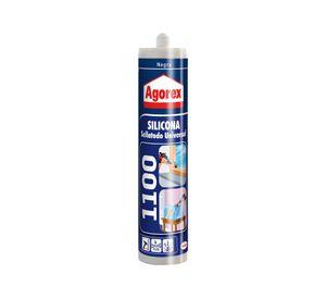 Silicona 300 ml 1100 negro Agorex