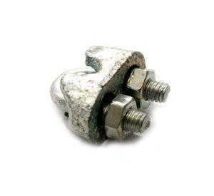 Pack 3 abrazaderas para cable 1/8'' galvanizada Imporper