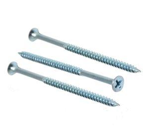 Tornillo Volcanita hilo fino zincado 8 x 3'' 300 unidades Imporper