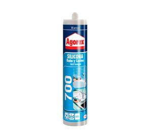 Silicona 300 ml 700 blanco Agorex