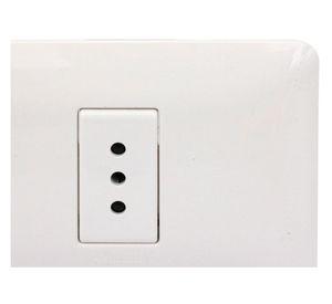 Enchufe hembra 2 p+t simple blanco armad matix Bticino