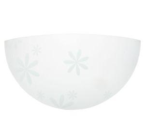 Aplique 1L E27 LEDa flores blanco ByP