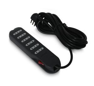 Alargador con interruptor 6  posiciones 5 m gris Bticino
