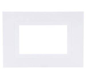 Placa 3 modulos zen basic blanco Kalop