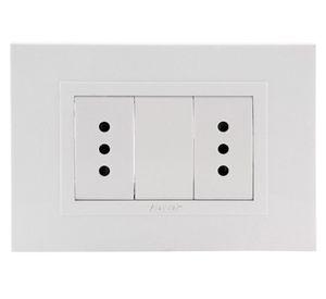 Enchufe doble Zen basic blanci Kalop