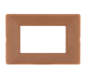 Tapa 3 modulos luminic block caramelo Kalop