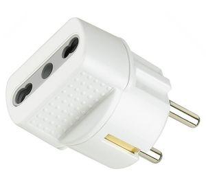 Adaptador duplex schuko 16a Bticino