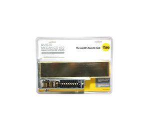 Kit mecánico quicio con placa 650 bronce Yale