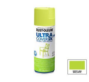 Pintura spray 430 ml Ultra cover 2X verde lima brillante Rust-Oleum
