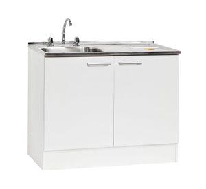 Mueble base lavaplatos 100 cm ED 2 puertas blanco Mobikit