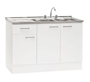 Mueble base lavaplatos EI 3 puertas 1 cajón blanco Mobikit