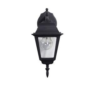 Farol pared 1L E27 negro 2 unidades