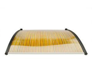Alero listo protección policarbonato Bambú Curvo 100x120 cm